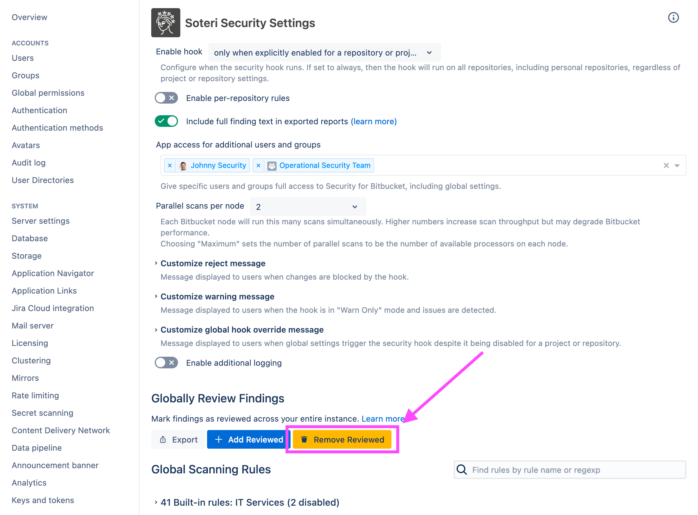 remove-reviewed-findings.png